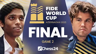 Magnus vs. Pragg | Who'll Win The Clash of Generations? | Game 2 | FIDE World Cup Final