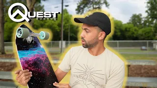 My First Long Board! | Quest Boards Unboxing