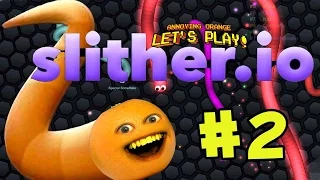 Annoying Orange Plays - Slither.io #2