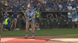 RAW VIDEO: Big Slick 2023 Celebrity Softball Game at Kauffman Stadium