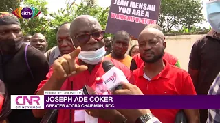 NDC supporters demonstrate at precints of EC headquarters | Citi Newsroom