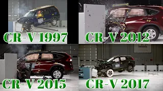 Crash Test HONDA CR-V from 1997 to 2019 | IIHS Crash Test Videos