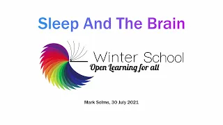 REM sleep and dreaming: Dr Mark Solms