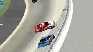 NR2003-Brad Flips At The 1st Lap