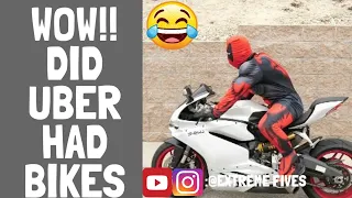 Uber Prank Videos|Motorcycle Edition