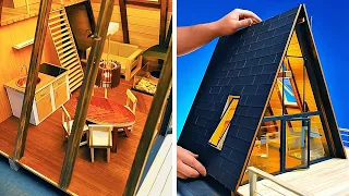 MINI CREAZIONI ARTIGIANALI || Casa e Mobili in Miniatura Fai-da-Te