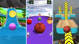 ⚽️Sky Rolling Ball 3D VS Racing Ball Master 3D VS Going Balls-SpeedRun All Level 🏀🐼🏀313