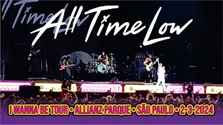 All Time Low • I wanna be Tour São Paulo • Allianz Parque • SP • Brasil • 02-03-2024