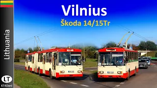 【4K】VILNIUS TROLLEYBUS - Škoda 14/15Tr  (2023)