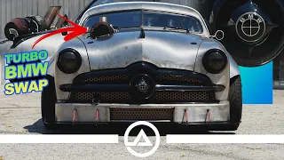 '49 Ford Chopped & Widened Placed On a BMW Platform with 62 mm Turbo | Mad Max/Road Warrior Build