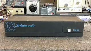 Repair of a vintage Robertson Audio Forty Ten power amplifier. Noisy Channel.