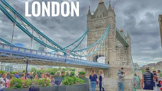 England 🏴󠁧󠁢󠁥󠁮󠁧󠁿 London City Summer Walk Tour | Borough Market to Tower Bridge London [4K HDR]