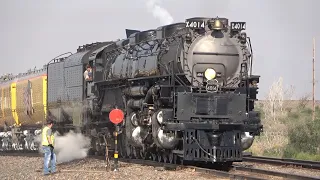 Union Pacific Big Boy #4014 Steam Train Highball Sidney, NE (8/6/21)