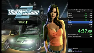 Need for Speed: Underground 2 Speedrun! 11:17 Stage 0 + 1