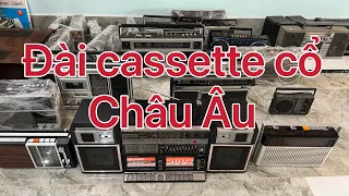 Những mẫu đài radio cassette Châu Âu đẹp chất lượng cao phục vụ anh em chơi sưu tầm. LH 0988839389