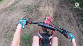 Riding the track!! (Crazy jumps)