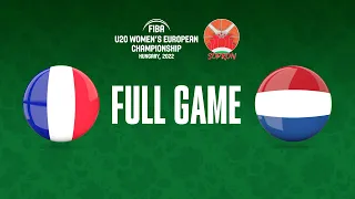 France v Netherlands | Full Basketball Game | FIBA U20 Women's European Championship 2022