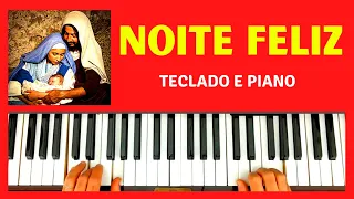 Noite Feliz no Teclado ou Piano | Para Iniciantes | Com Partitura em PDF Simplificada |