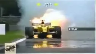 Extreme Formula 1  Engine Blown Up Jordan Honda 2002 Belgian GP Giancarlo Fisichella