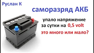 What is the normal self-discharge of the battery per day? And why it cannot be avoided.