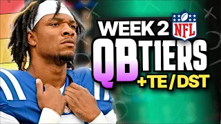 Week 2 Fantasy Football QB and TE Rankings (Top 30)