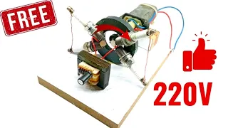 The Miracle of Free Energy! Convert 12V to 220V with Spark Plugs and Transformer!
