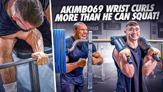 Akimbo69 Wrist Curls More Than He Can Squat!