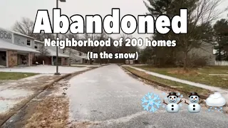 Abandoned Shenandoah Woods neighborhood (200 houses)