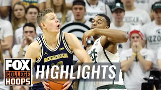 Michigan vs Michigan State | Highlights | FOX COLLEGE HOOPS