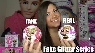 FAKE LOL SURPRISE dolls Glitter Series VS Real LOL PEARL surprise Glitter Series | Confetti POP