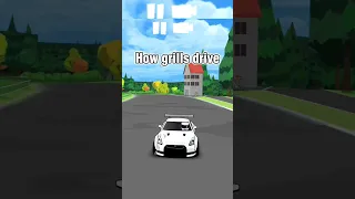 how Boys drive VS how grill drive 🗿|| Fr legends #gaming #frlegends #carx #shorts