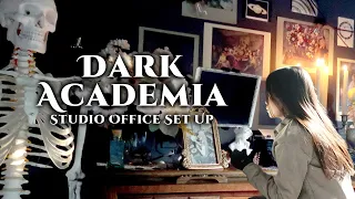 Dark Academia Art Studio Office Makeover | Bonus: Patreon Art