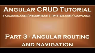 Angular routing and navigation