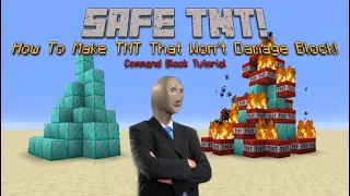 How To Make TNT that Won't Do Block Damage