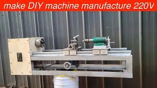 how to make mini lathe machine super simple