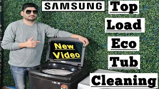 samsung newly launched ecobubble top load washing machine with inbuilt heater eco tub cleaning demo