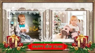 БЕСПЛАТНЫЙ ПРОЕКТ НОВОГОДНЯЯ ОТКРЫТКА для ProShow Producer FREE PROJECT NEW YEAR CARD