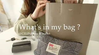 ENG）What's in my bag👜 ? | Japanese office worker's daily vlog | CELINE bag