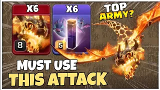 Th13 Super Dragon Attack Strategy With Bat Spell | Best Th13 Attack Strategy In Clash of Clans Live