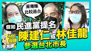 假如民進黨派陳建仁或林佳龍參選台北市長，你會選誰？【 486街頭全民調 】