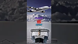 Airplanes 🆚 Ships #ships #planes #edit #history #shorts #boeing #airbus #cunardline #whitestarline