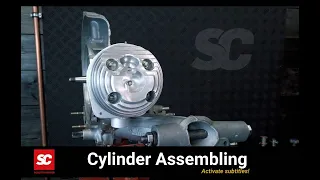 Scooter Center Tutorial  - Cylinder Assembling  Vespa PX (Active subtitles)