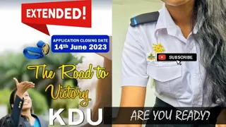 2 Days Left! Don't Miss Your Chance To Apply For Kdu Intake 41 (2023)! ඉක්මන් කරන්න #kdu  #41INTAKE