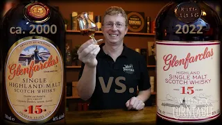 Glenfarclas 15 Jahre  "alt" vs. "neu" 46 % Vol.