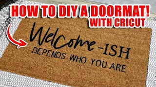 How to make a DOORMAT using your CRICUT