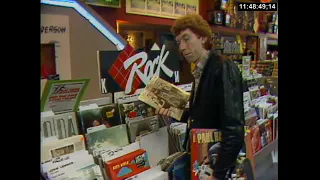 Buying records in 1984 at a Tower Records store