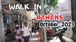 Walking Tour of Athenas Street,Central Municipal Market (Varvakeios),  Athens, October 2023