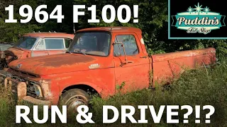 ABANDONED 1964 Ford F100. Will it run and drive again?!? (OLD FARM TRUCK!)