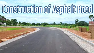 Construction of Asphalt Road | Shoulders & Carriageway | Steps and Procedure of Road Construction