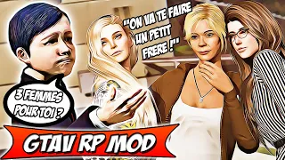 UN GAMIN DE 8 ANS DÉCOUVRE LES 3 NOUVELLES FEMMES DE SON PAPA ! GTAV RP MOD #22